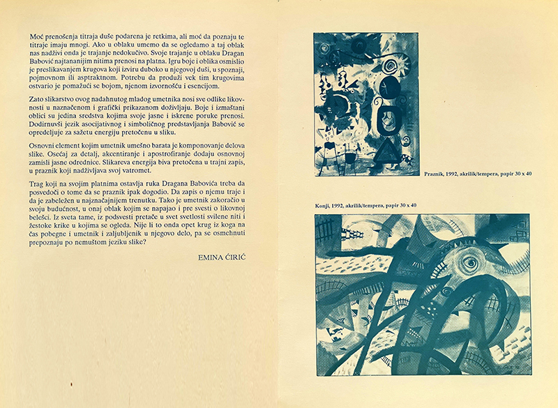 Katalog Praznik 2, Slike, Ars Galerija, Dragan Babović